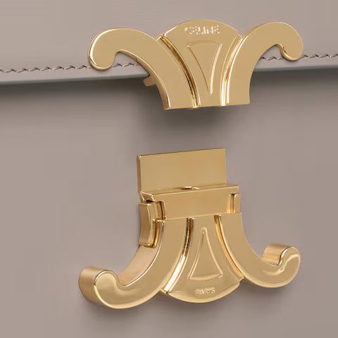 Celine TEEN TRIOMPHE BAG IN shiny calfskin 2025