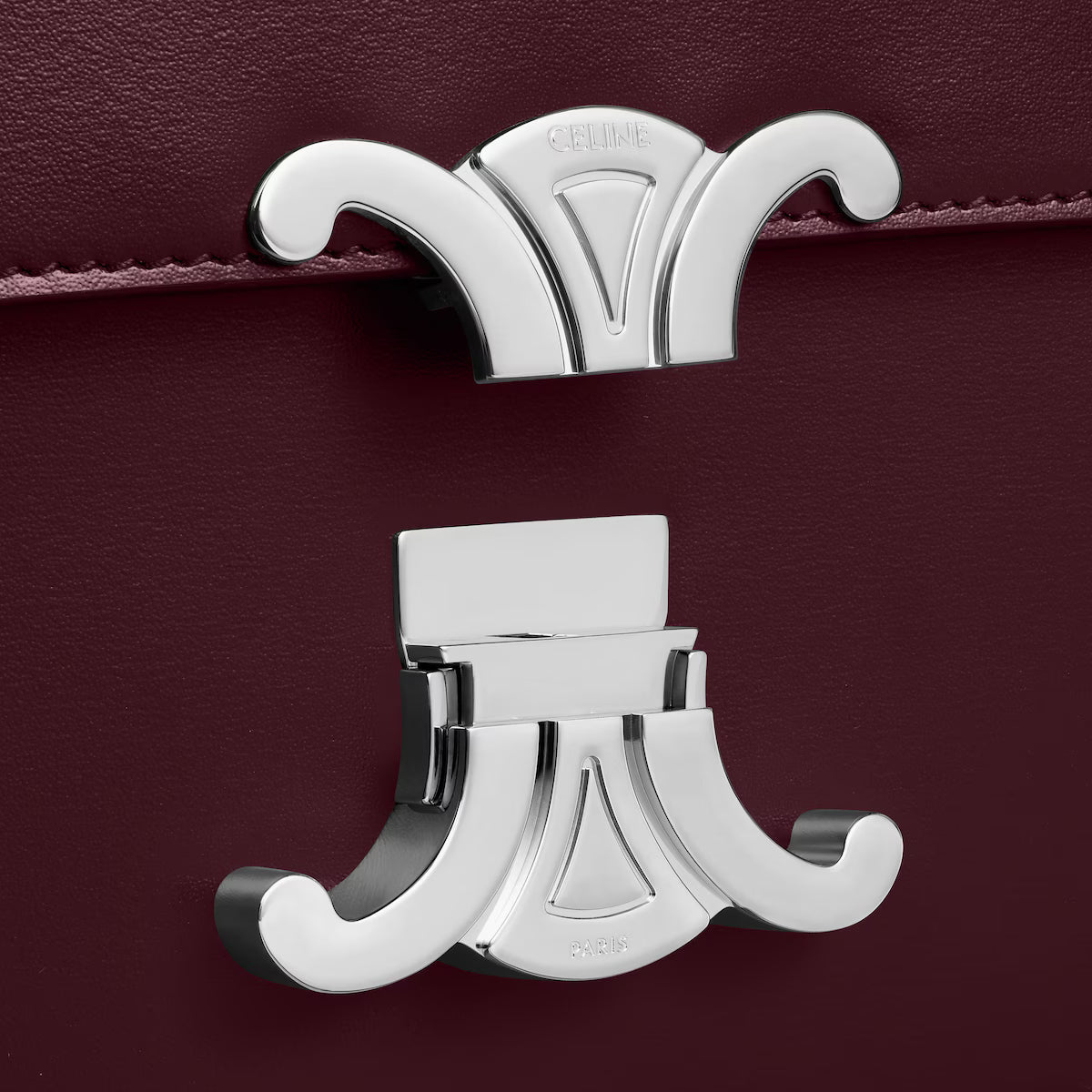 Celine TEEN TRIOMPHE BAG IN shiny calfskin 2025