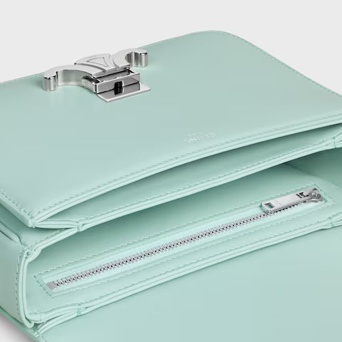 Celine TEEN TRIOMPHE BAG IN shiny calfskin 2025