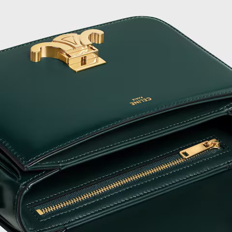 Celine TEEN TRIOMPHE BAG IN shiny calfskin 2025