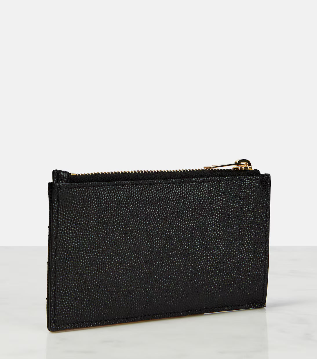 Saint Laurent Monogram zipped leather wallet 2025