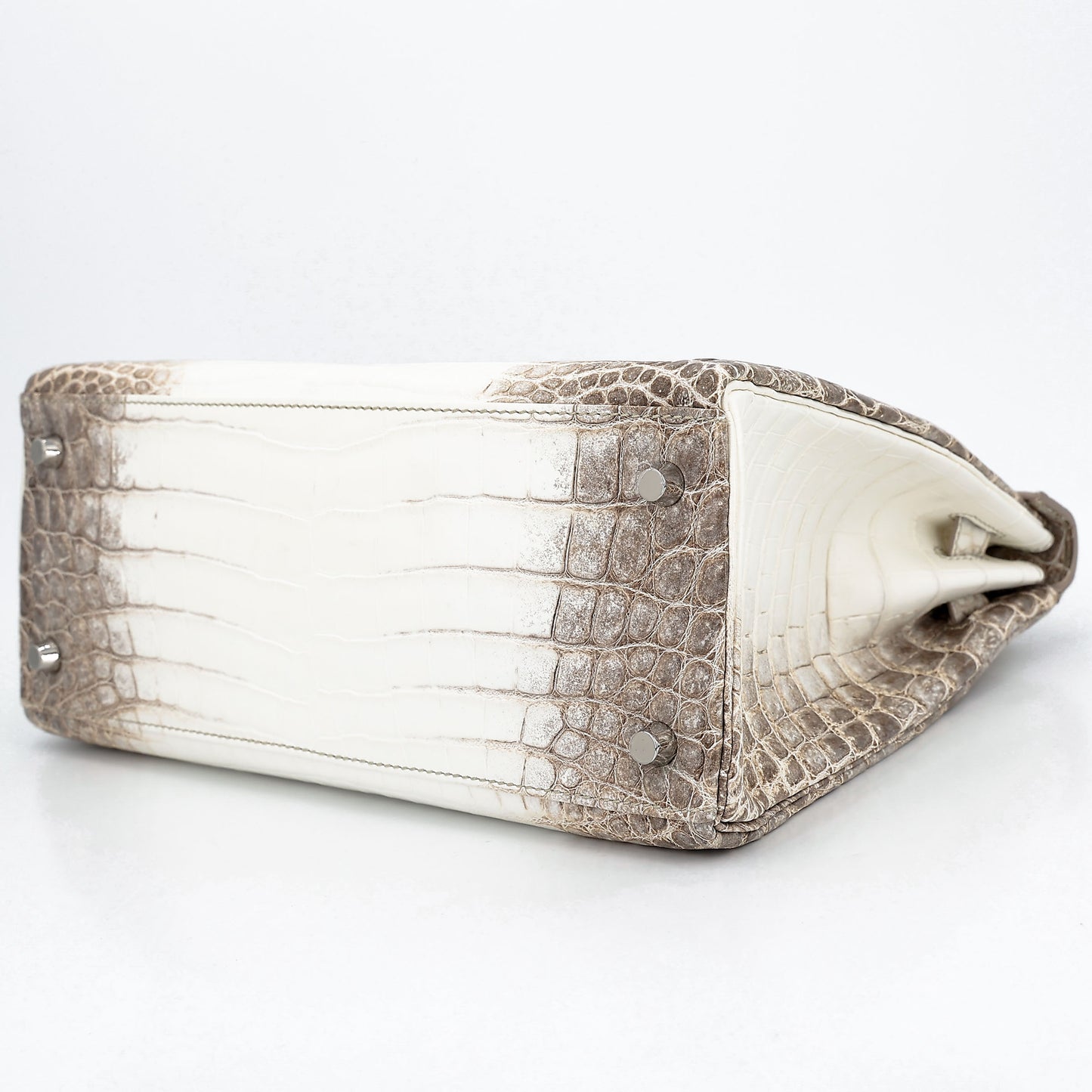 HERMÈS Limited Edition Kelly 28 Himalaya Matte Niloticus Crocodile Diamond White Gold hardware Z (2021)