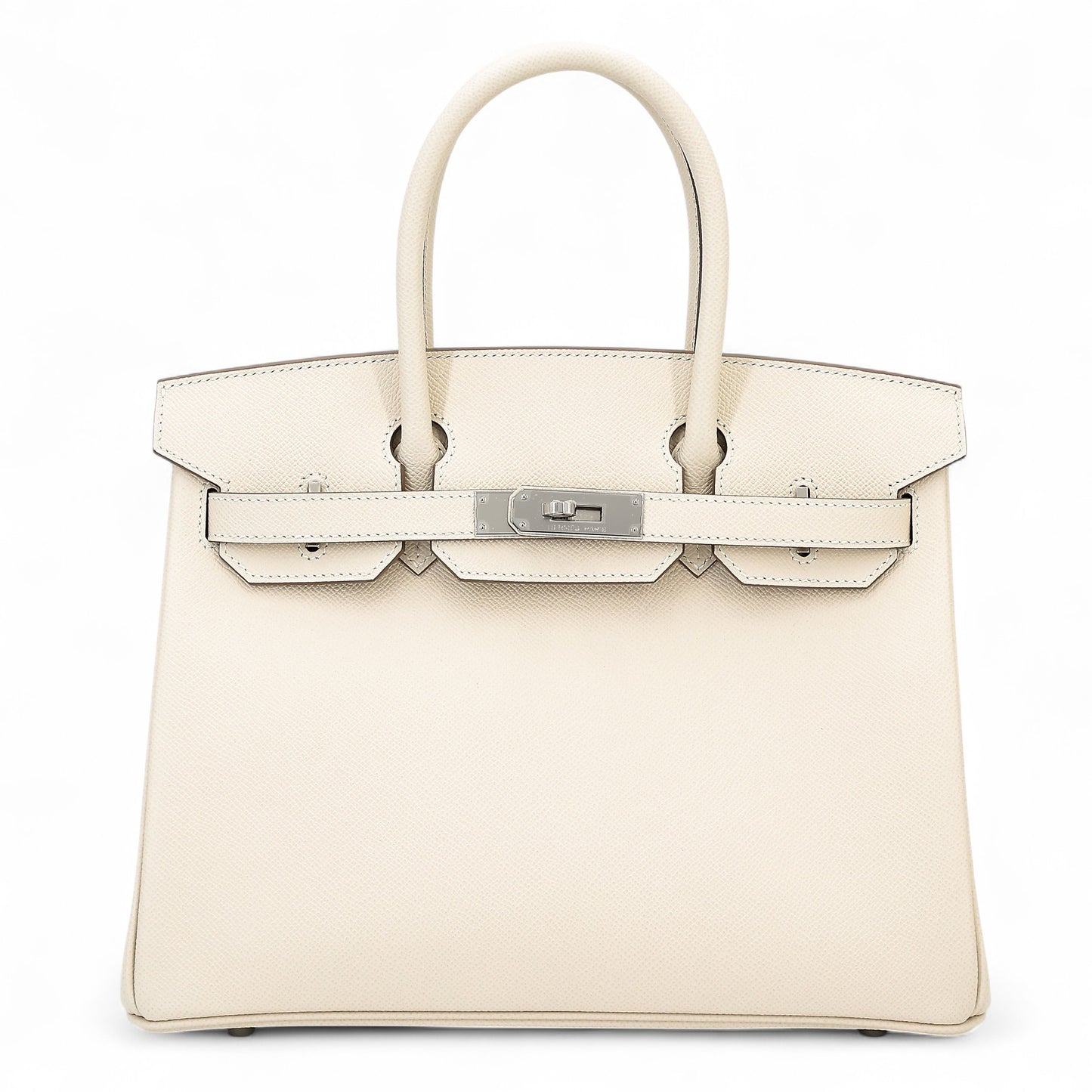 HERMÈS Birkin 30 Craie (10) Epsom Palladium hardware K (2025)