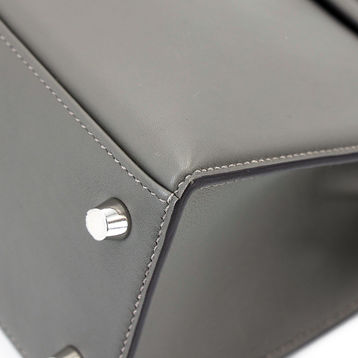 HERMÈS Limited Edition Kelly 25 Padded Sellier Gris Meyer (0L) Swift Palladium hardware B (2023)