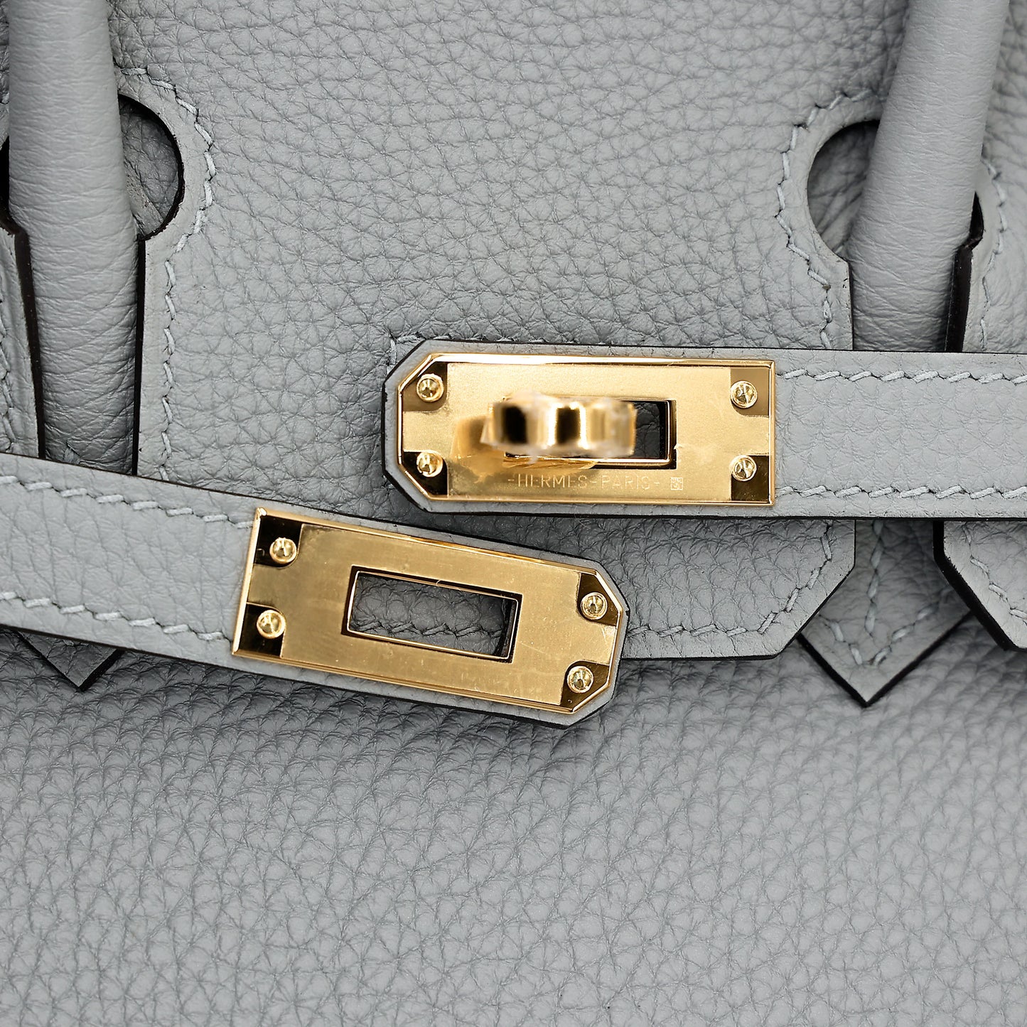 HERMÈS Birkin 25 Bleu Glacier (8U) Togo Gold hardware W (2024)