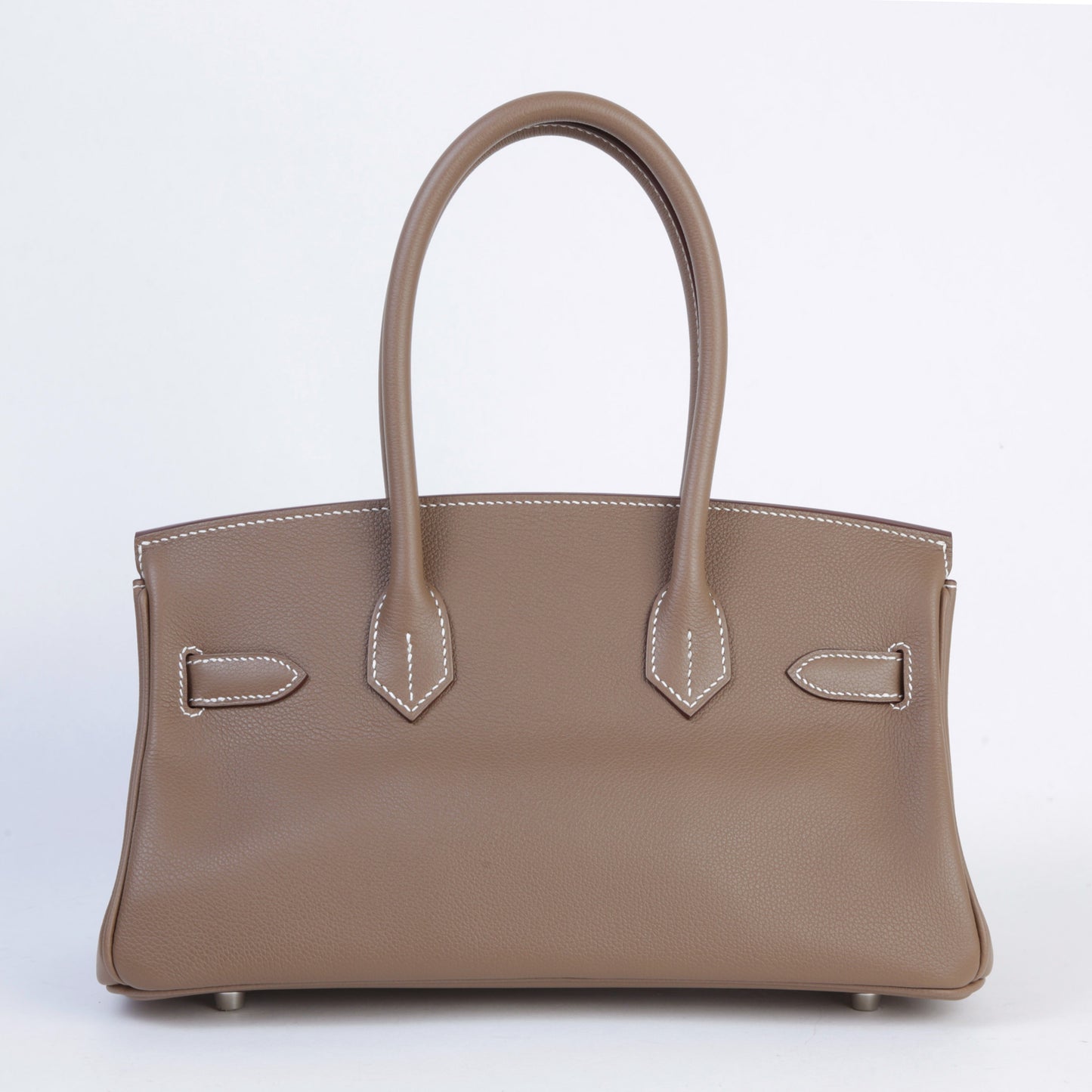 HERMÈS Birkin Shoulder Light 29 Etoupe (18) Evercolor Palladium hardware K (2025)
