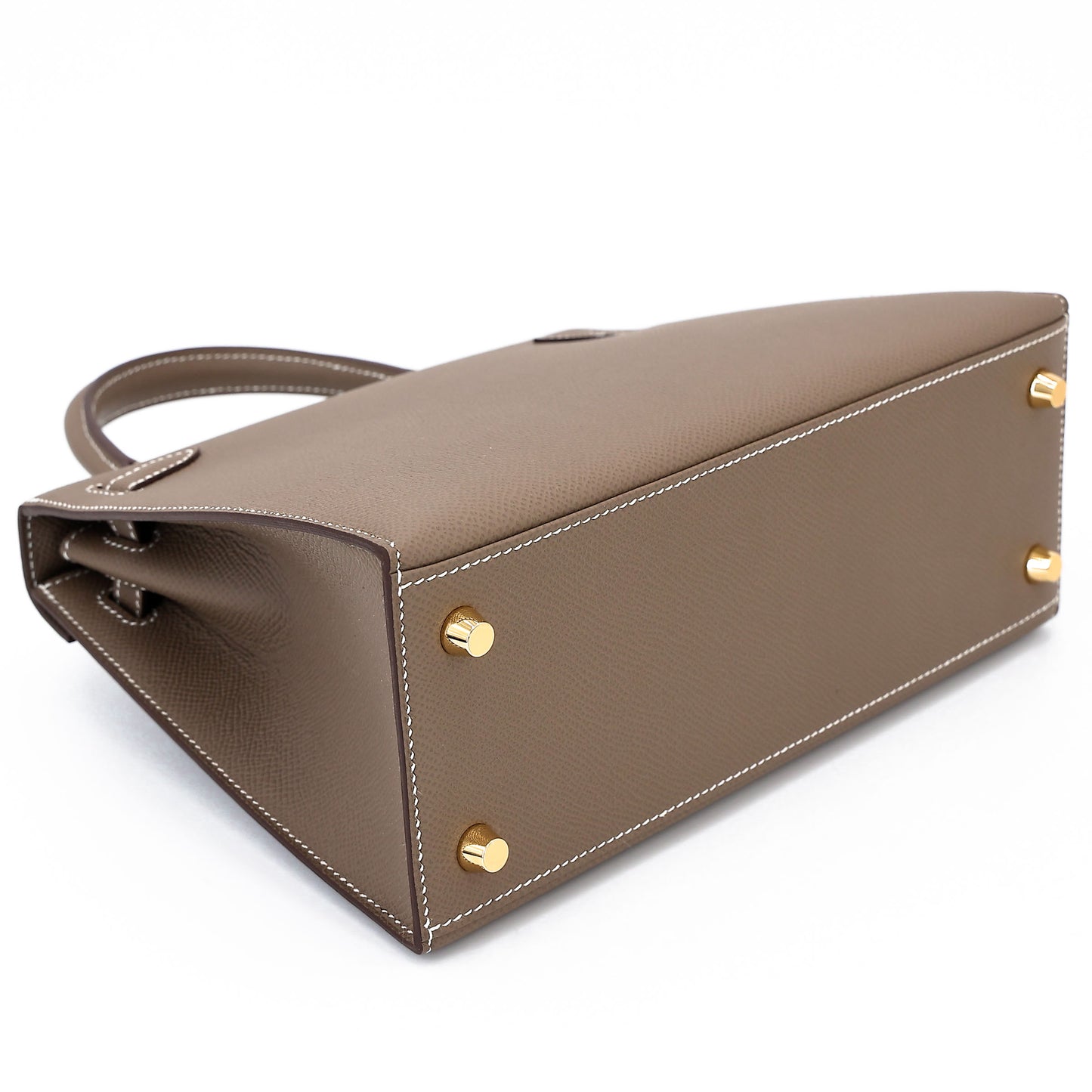 HERMÈS Kelly 25 Sellier Etoupe (18) Epsom Gold hardware K (2025)