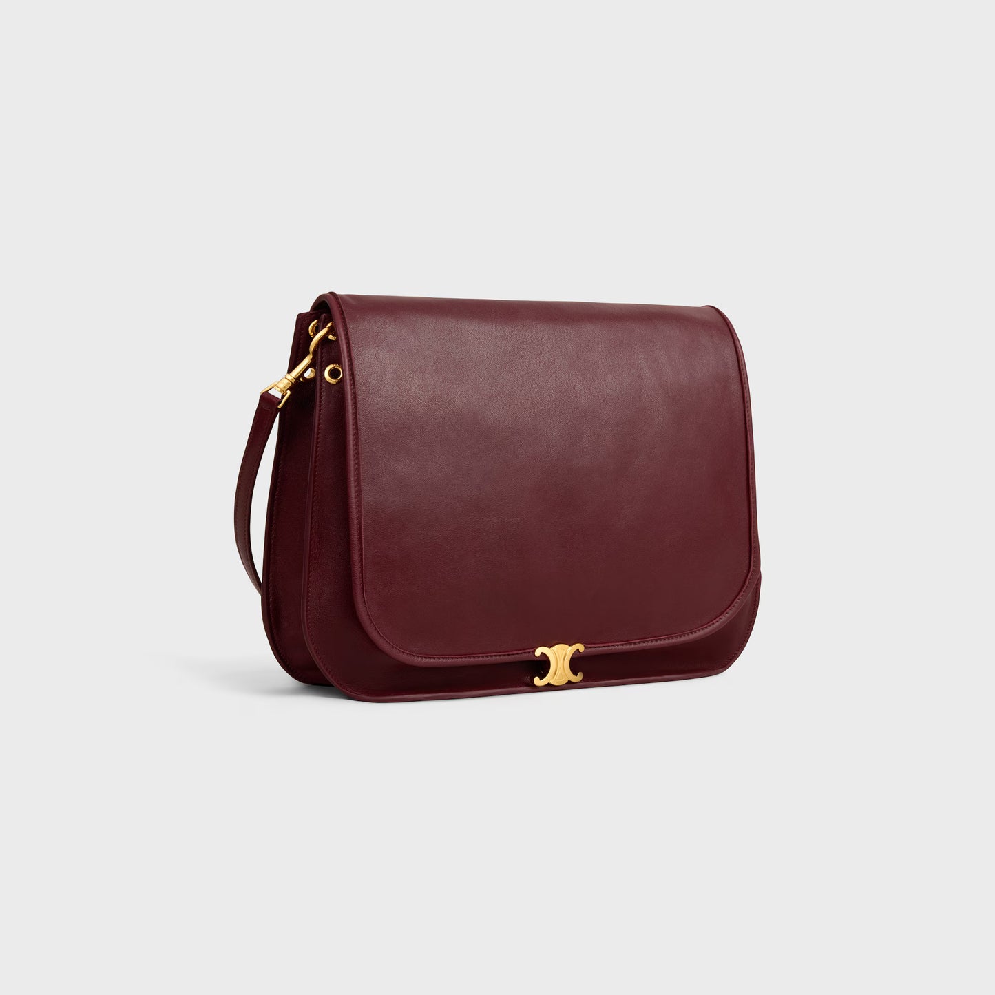 Celine SOFT TRIOMPHE BESACE IN SUPPLE SHINY LAMBSKIN 2025