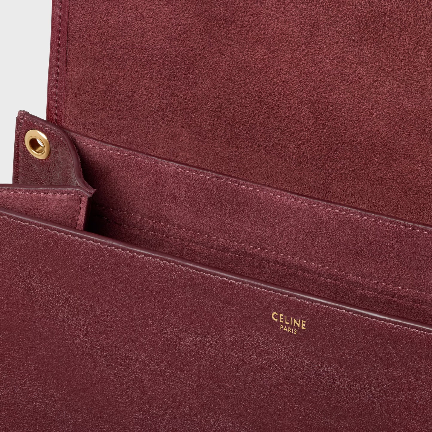 Celine SOFT TRIOMPHE BESACE IN SUPPLE SHINY LAMBSKIN 2025