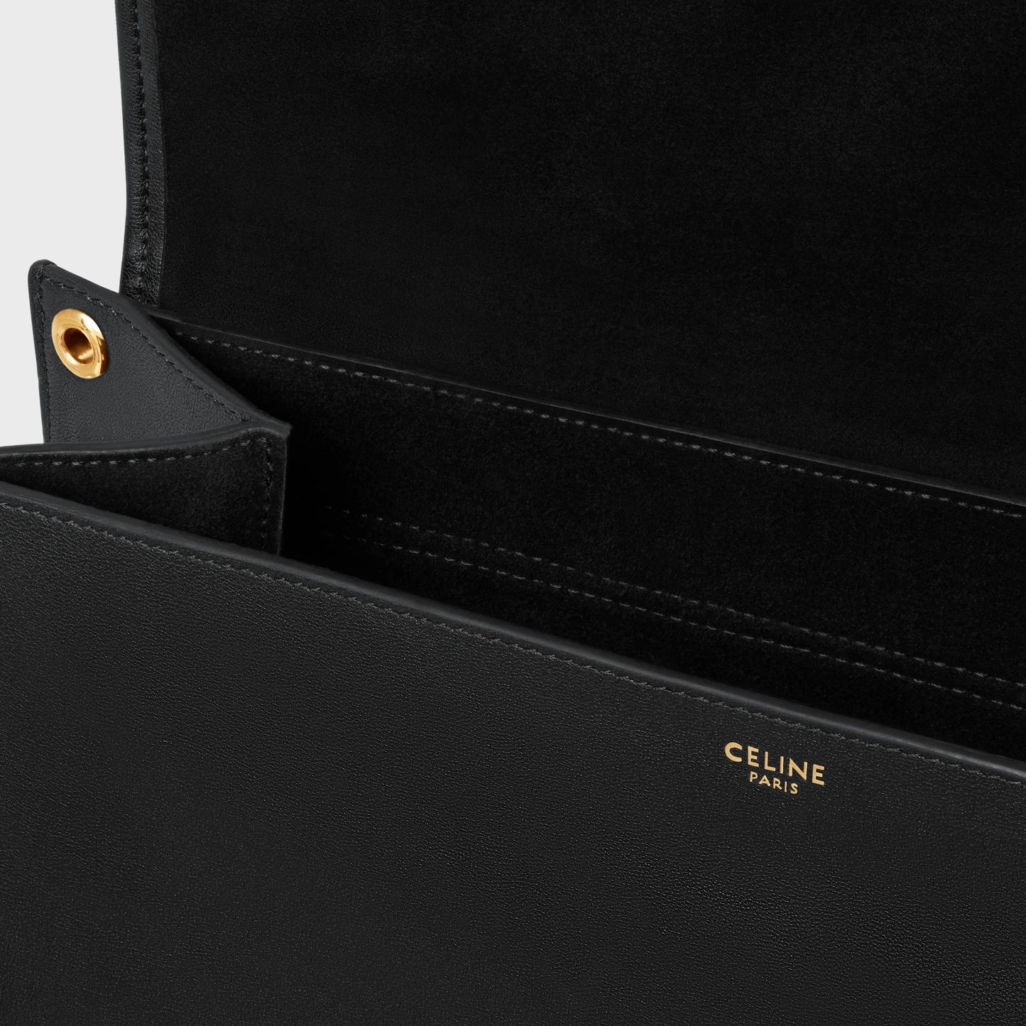 Celine SOFT TRIOMPHE BESACE IN SUPPLE SHINY LAMBSKIN 2025