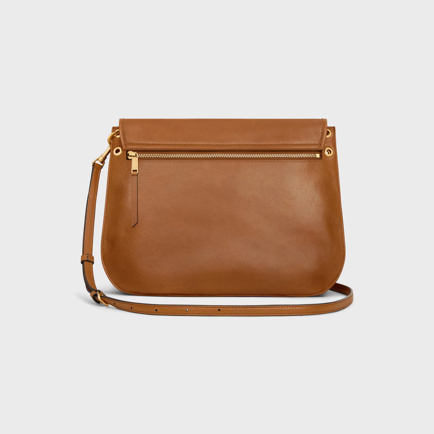 Celine SOFT TRIOMPHE BESACE IN SUPPLE SHINY LAMBSKIN 2025