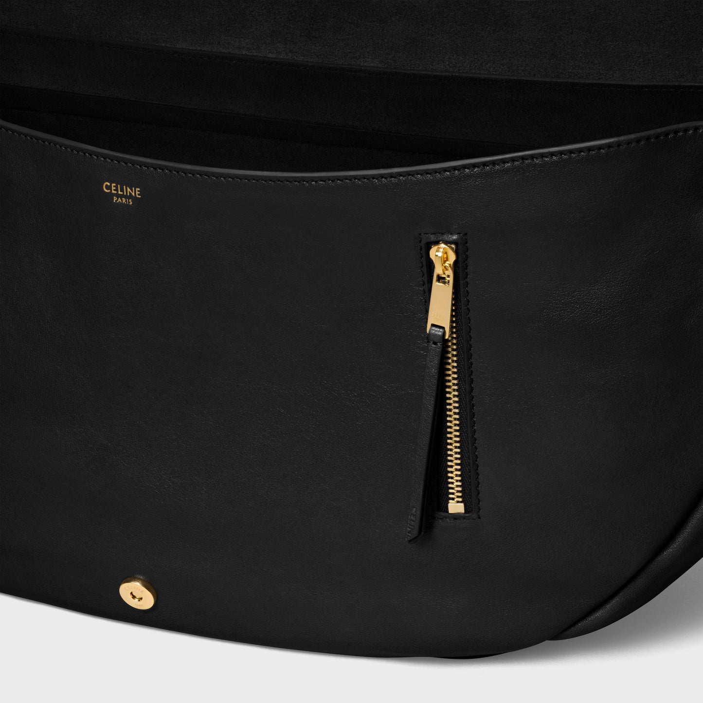 Celine HALFMOON SOFT TRIOMPHE BAG IN SUPPLE SHINY LAMBSKIN 2025