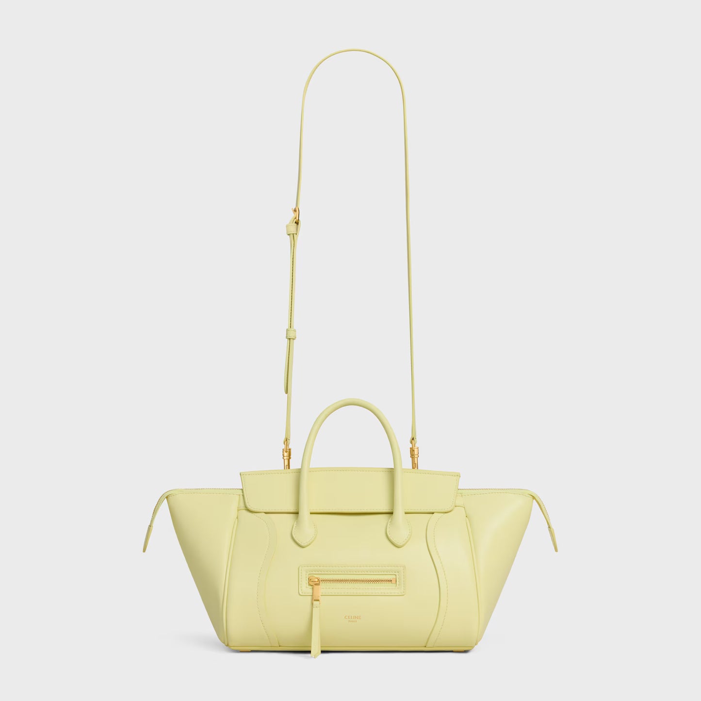 Celine SMALL NEW LUGGAGE IN SUPPLE SHINY LAMBSKIN 2025