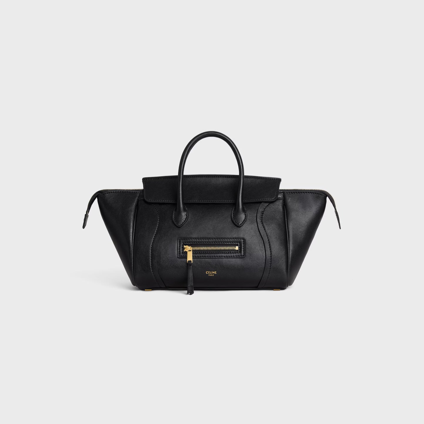 Celine SMALL NEW LUGGAGE IN SUPPLE SHINY LAMBSKIN 2025