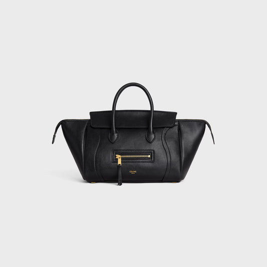 Celine SMALL NEW LUGGAGE IN SUPPLE SHINY LAMBSKIN 2025