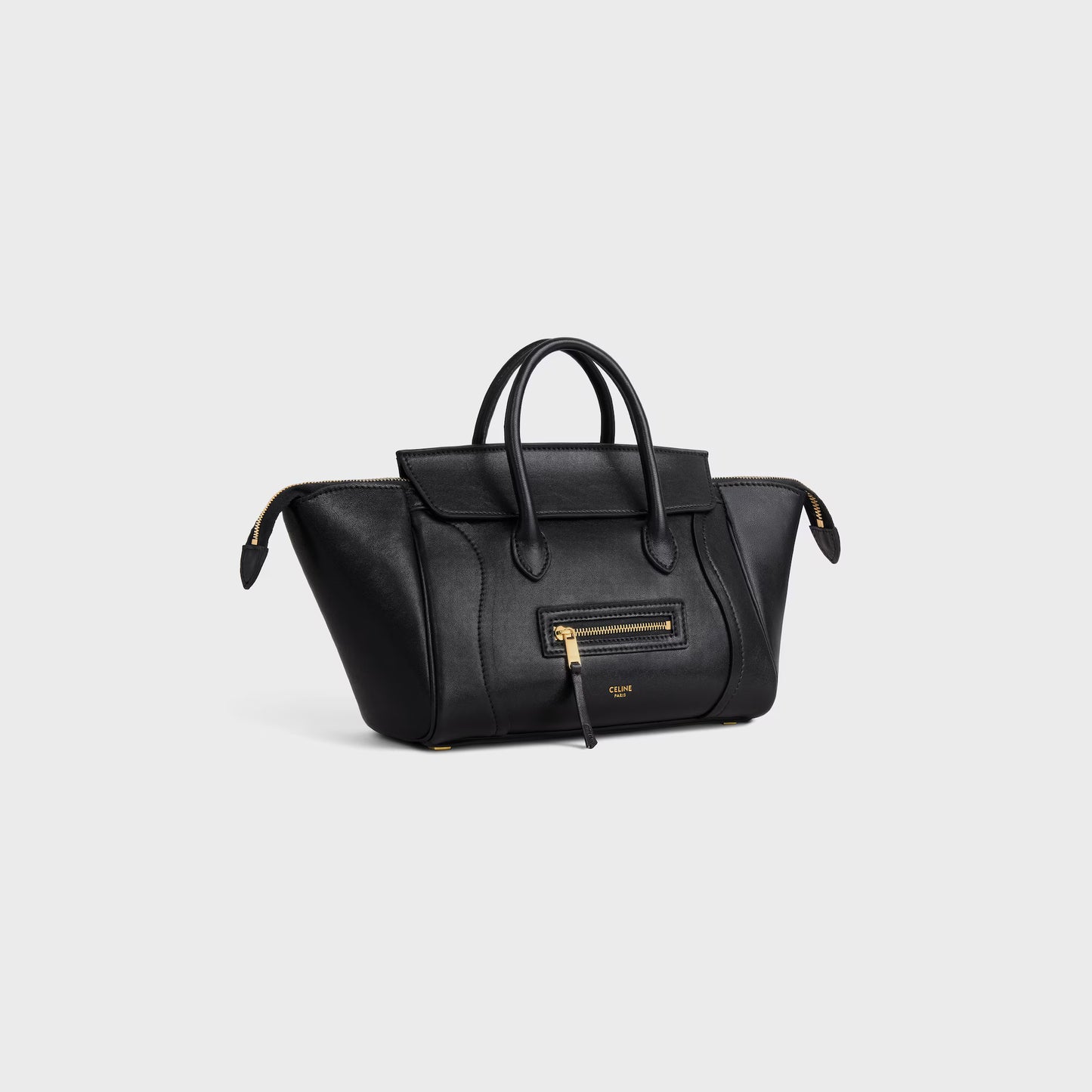 Celine SMALL NEW LUGGAGE IN SUPPLE SHINY LAMBSKIN 2025