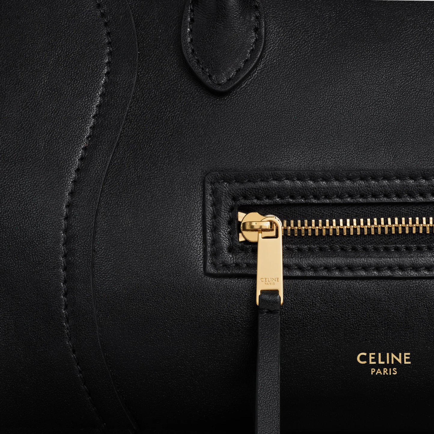 Celine SMALL NEW LUGGAGE IN SUPPLE SHINY LAMBSKIN 2025