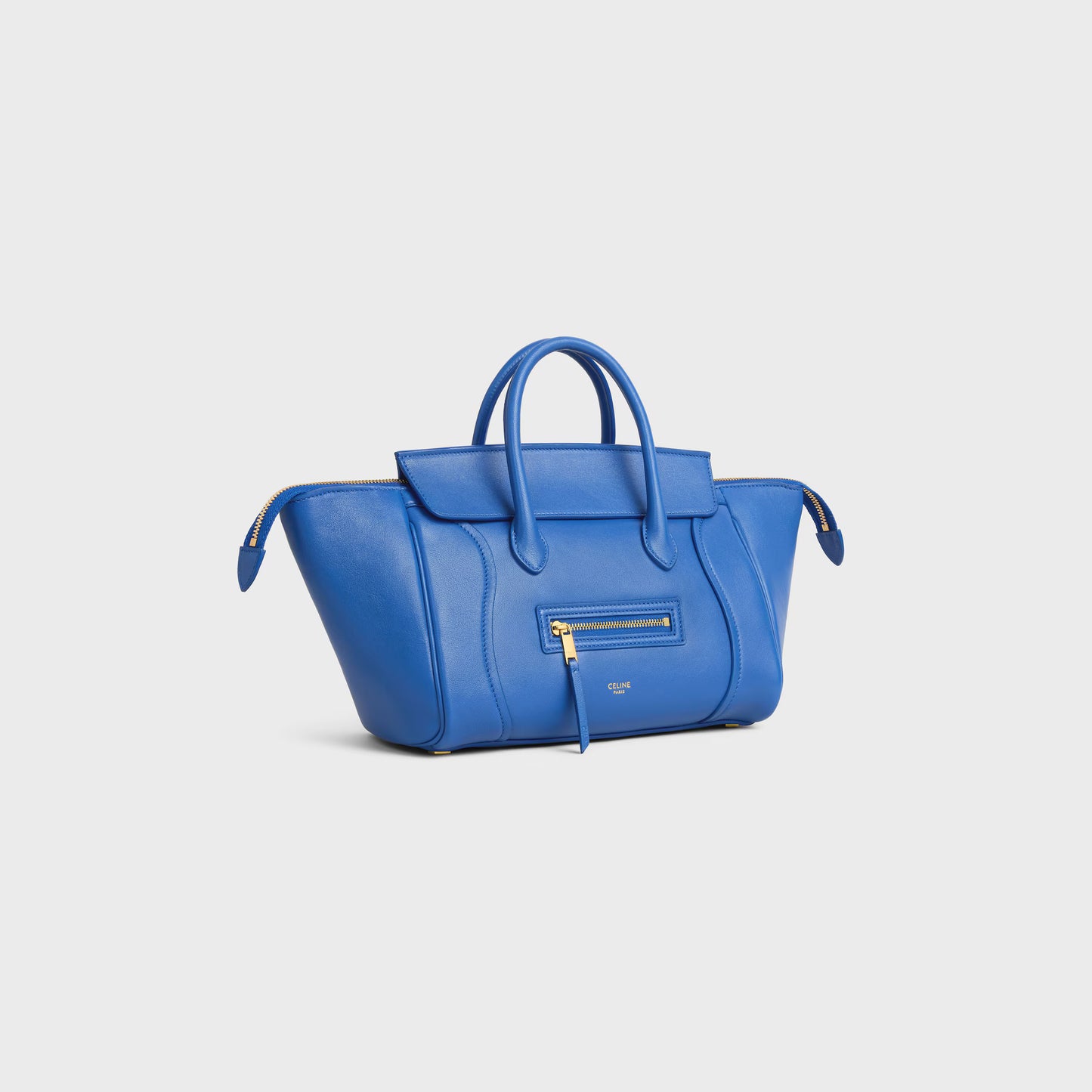 Celine SMALL NEW LUGGAGE IN SUPPLE SHINY LAMBSKIN 2025