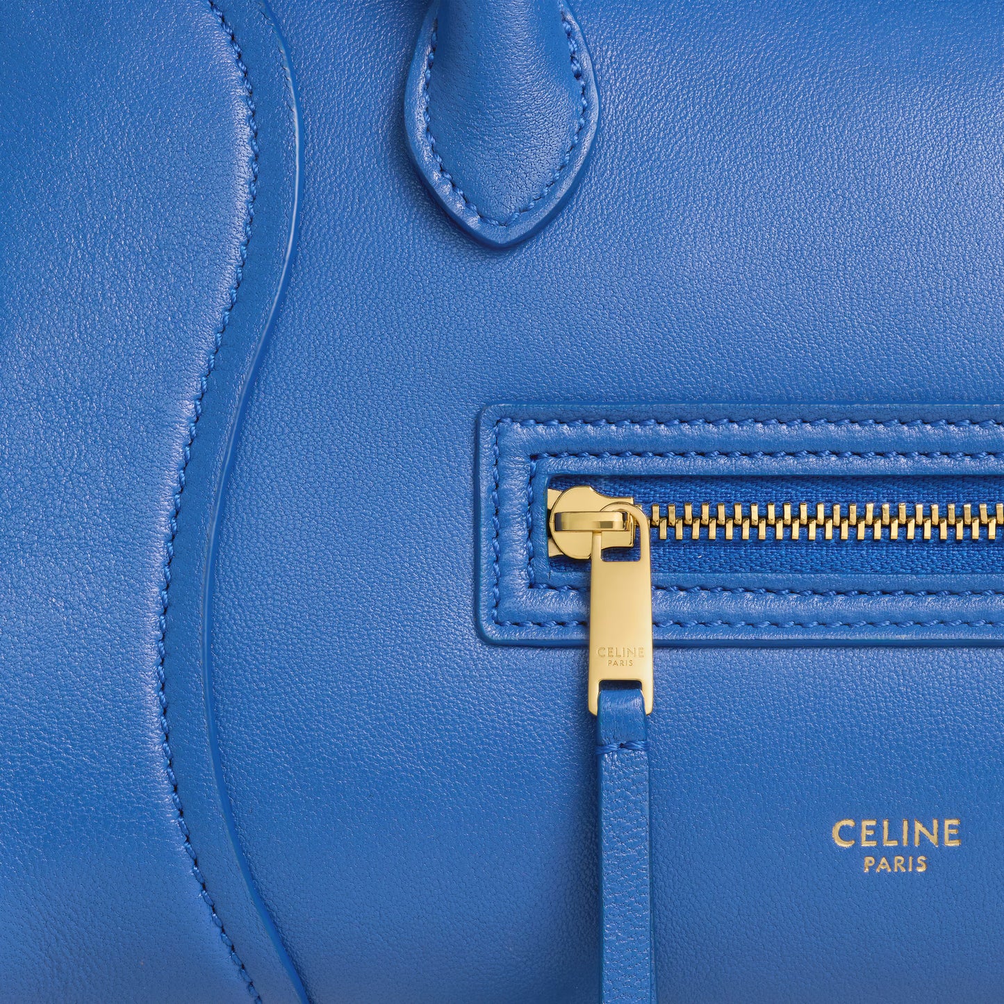 Celine SMALL NEW LUGGAGE IN SUPPLE SHINY LAMBSKIN 2025