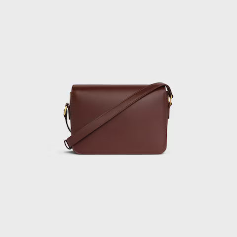 Celine TEEN TRIOMPHE BAG IN shiny calfskin 2025