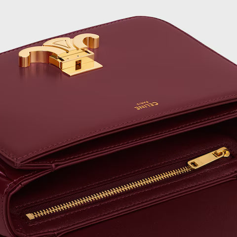 Celine TEEN TRIOMPHE BAG IN shiny calfskin 2025