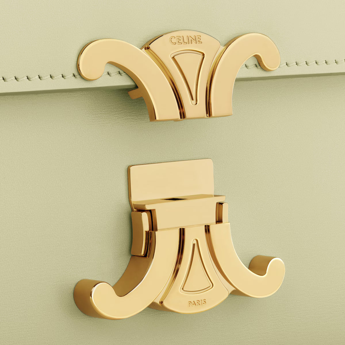 Celine TEEN TRIOMPHE BAG IN shiny calfskin 2025