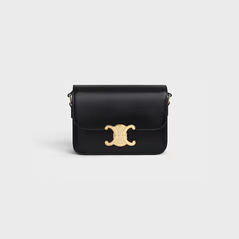 Celine TEEN TRIOMPHE BAG IN shiny calfskin 2025