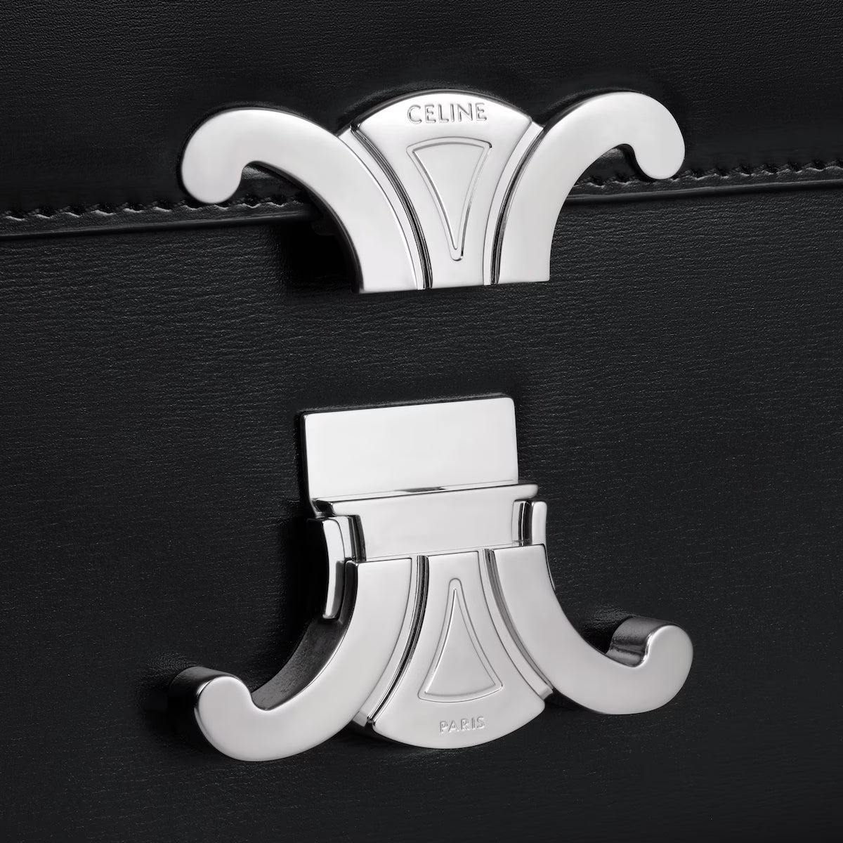 Celine TEEN TRIOMPHE BAG IN shiny calfskin 2025