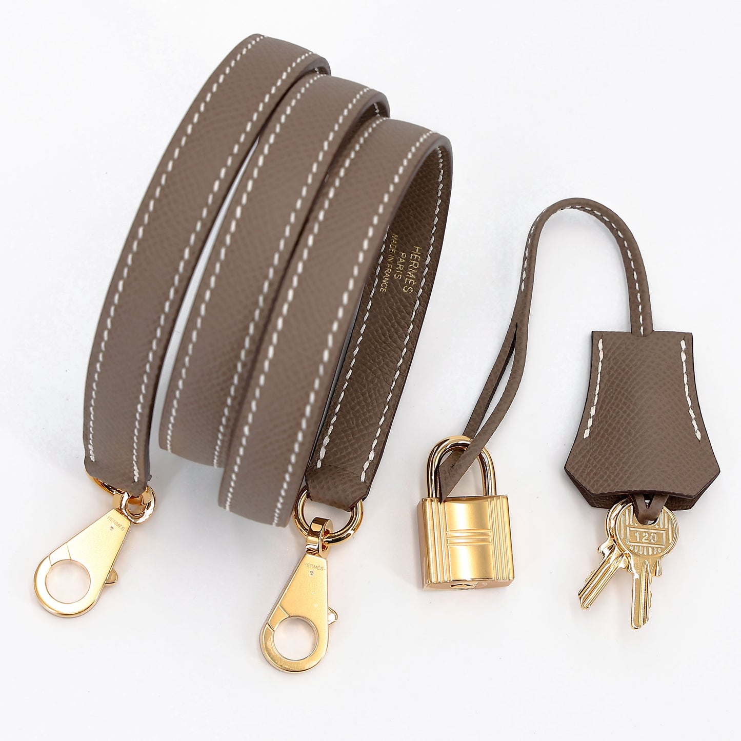 HERMÈS Kelly 25 Sellier Etoupe (18) Epsom Gold hardware K (2025)