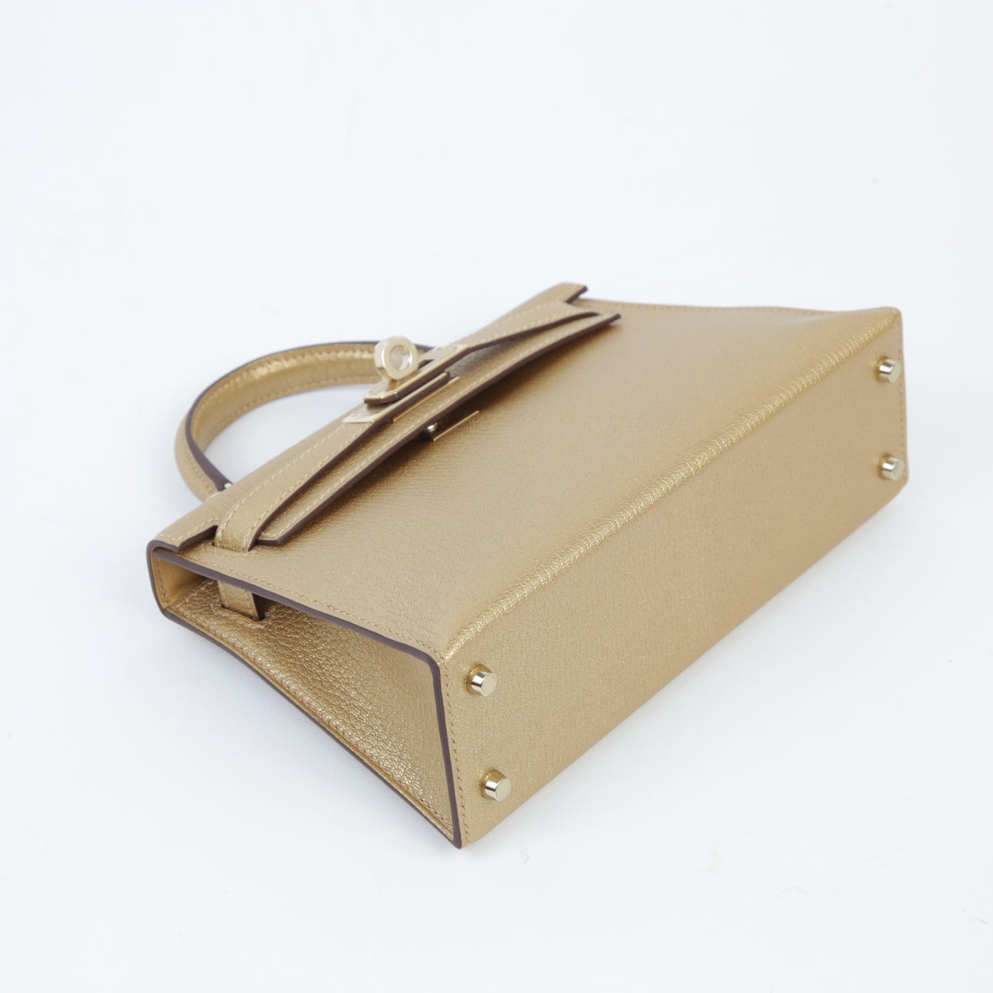 HERMÈS Mini Kelly II Dore (Y9) Chamkila Permabrass hardware W (2024)