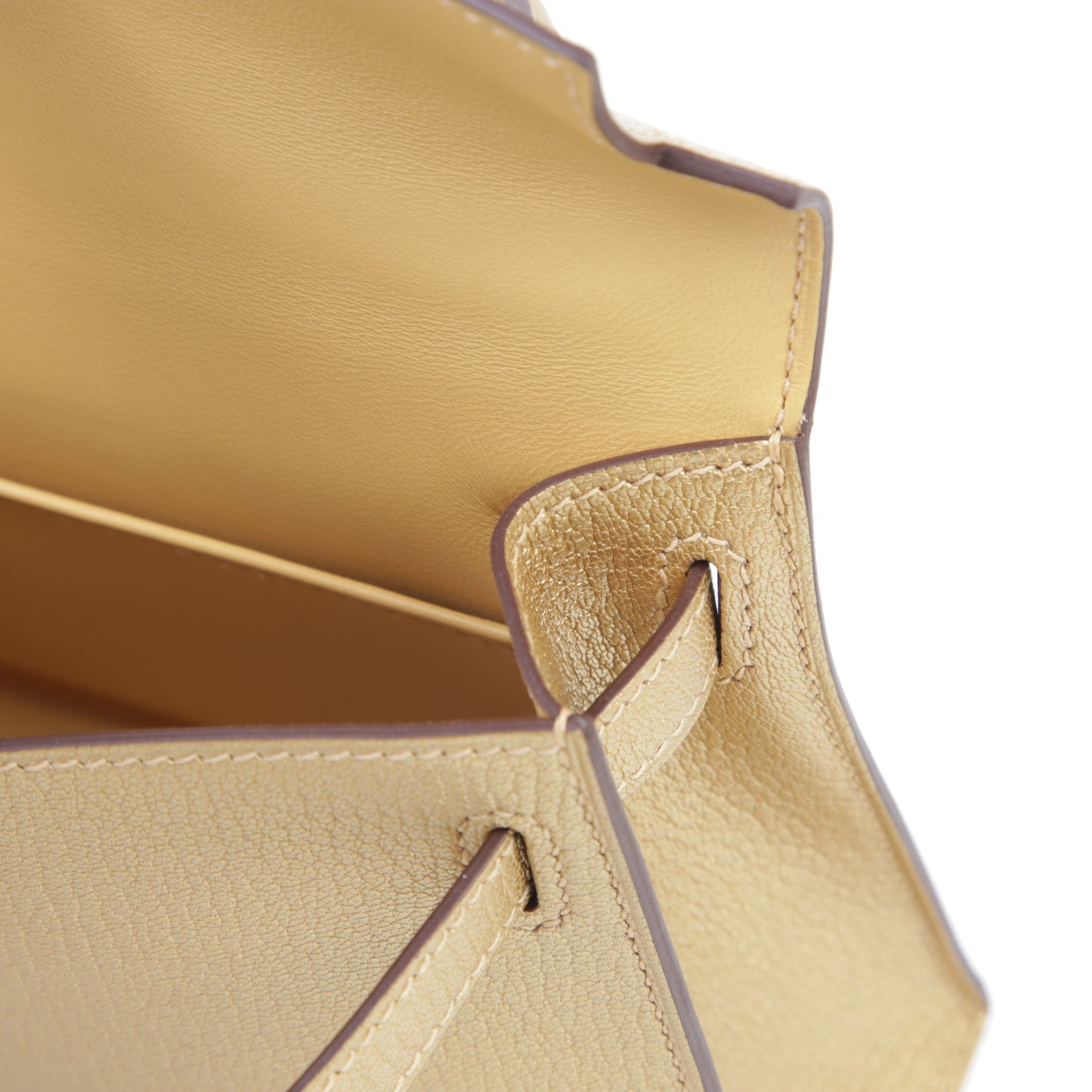 HERMÈS Mini Kelly II Dore (Y9) Chamkila Permabrass hardware W (2024)