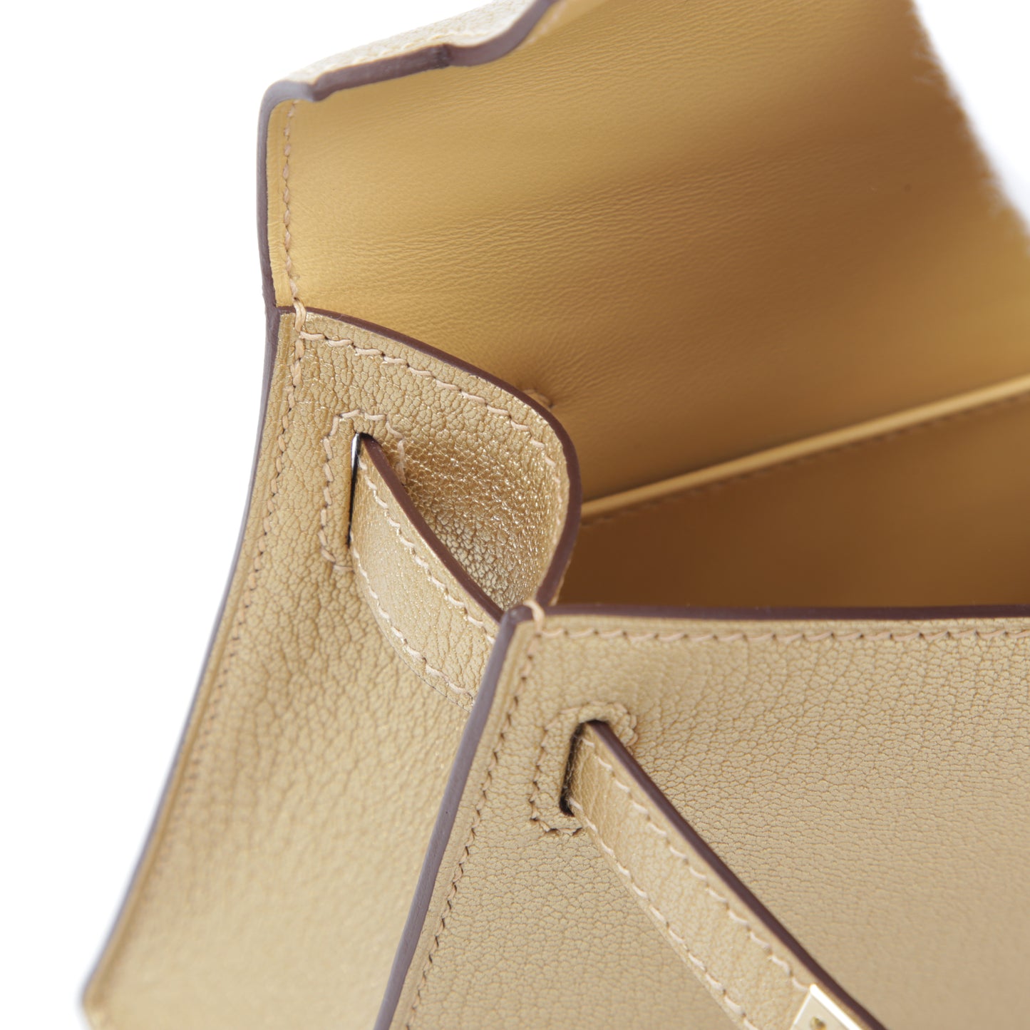 HERMÈS Mini Kelly II Dore (Y9) Chamkila Permabrass hardware W (2024)