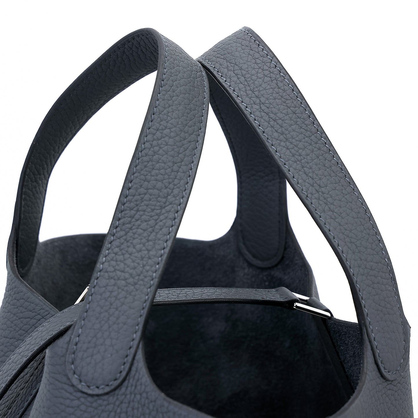 HERMÈS Picotin Lock PM Gris misty (H0) Clemence Palladium hardware W (2024)