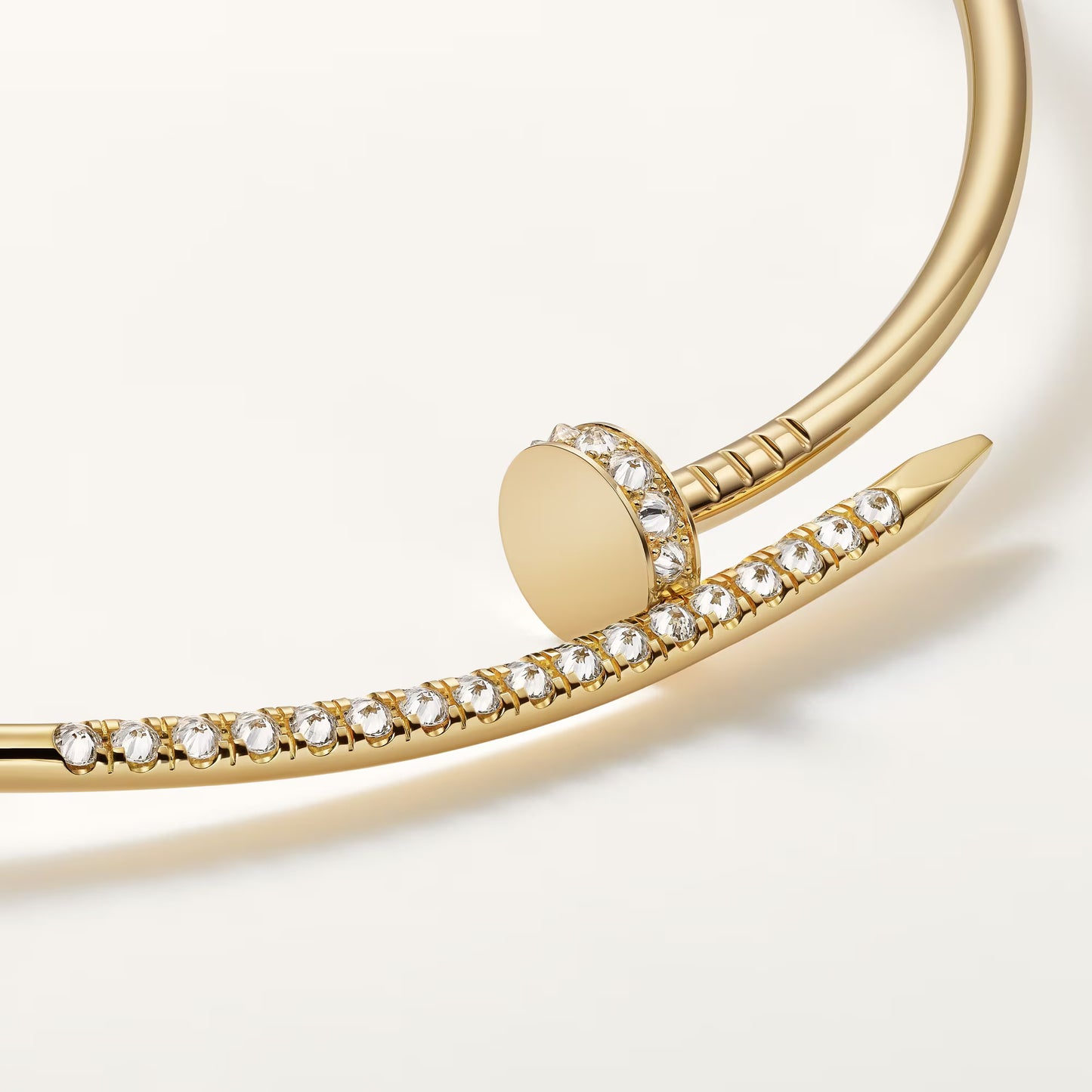 Cartier Juste un Clou torque necklace, small model, reverse-set diamonds 2025