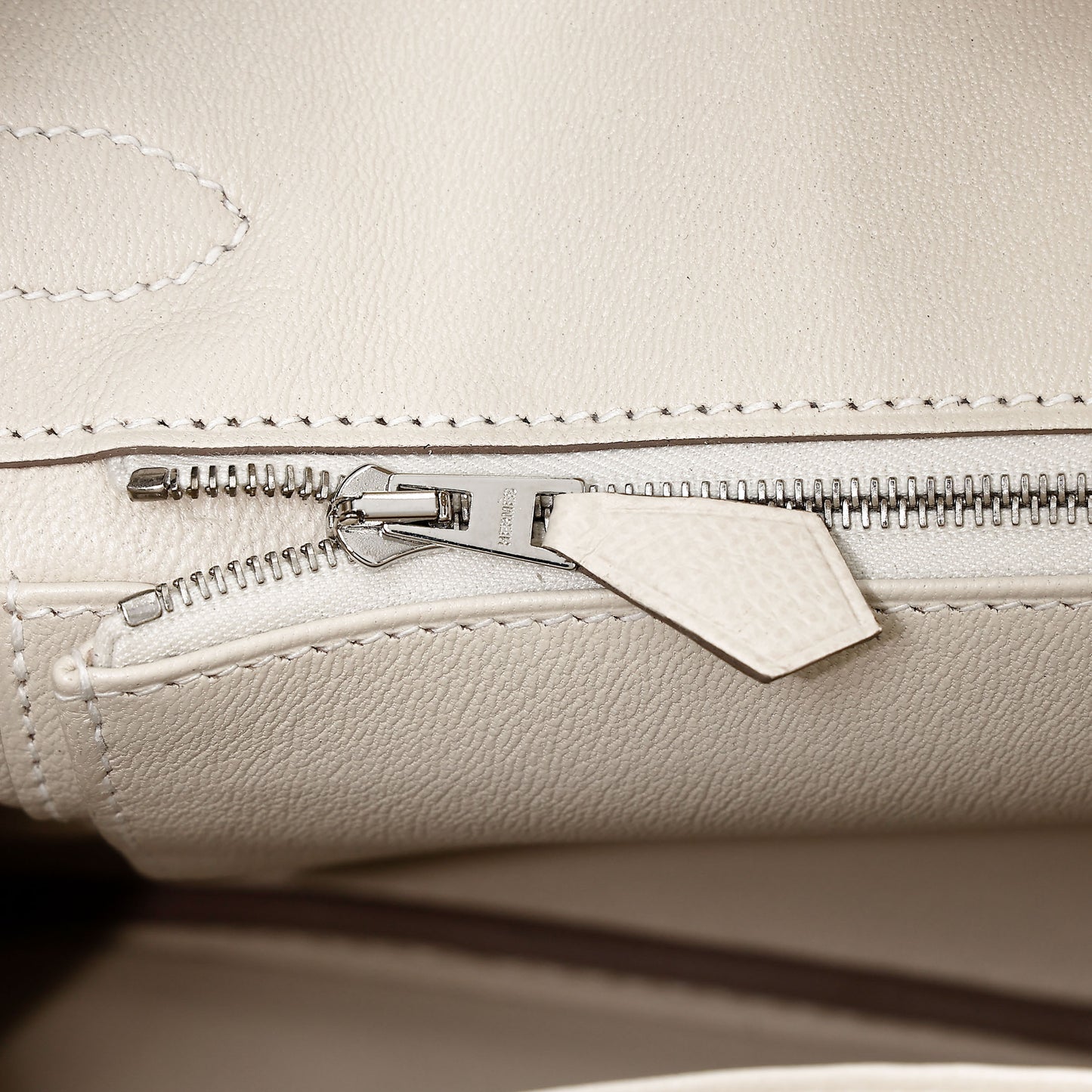 HERMÈS Birkin 30 Craie (10) Epsom Palladium hardware K (2025)