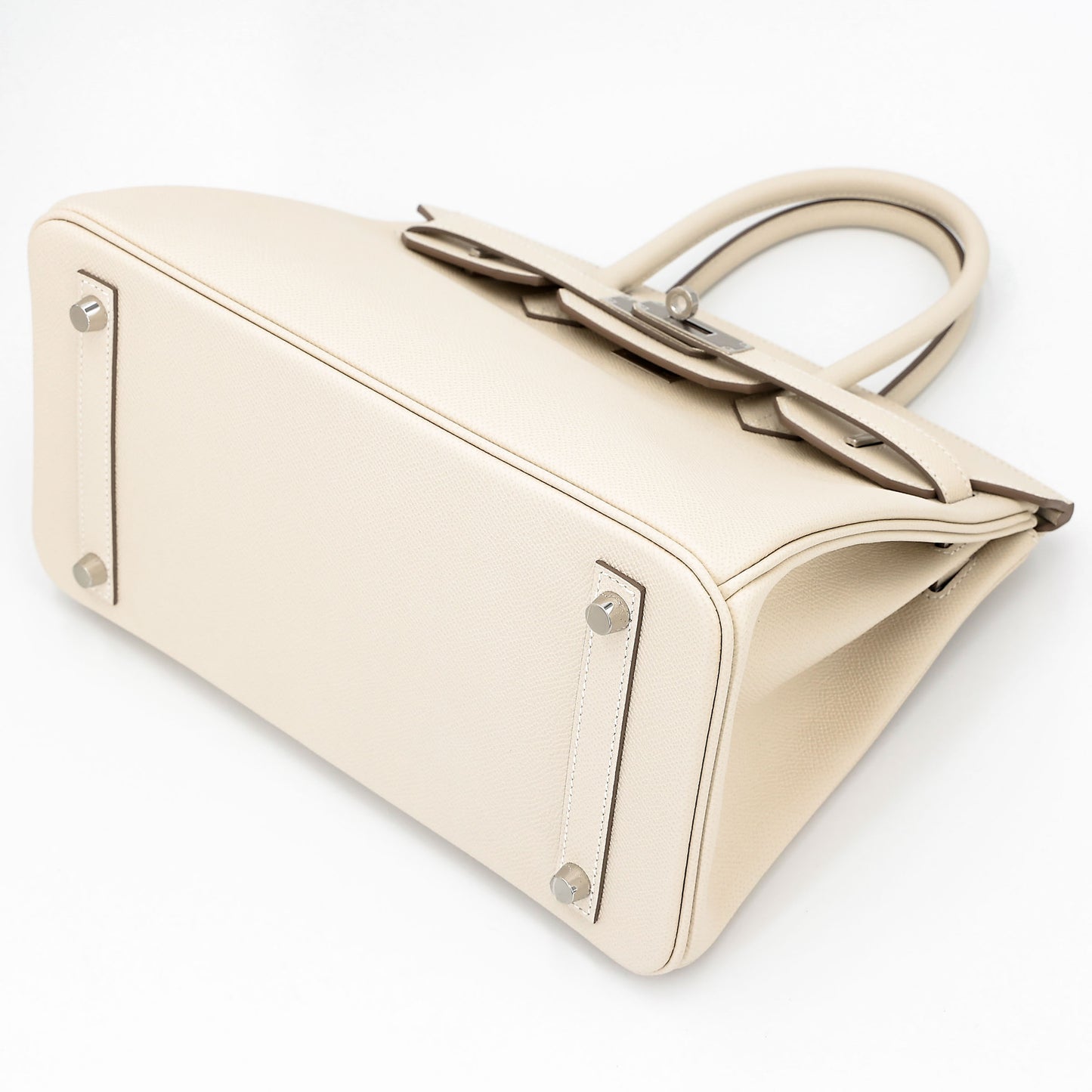 HERMÈS Birkin 30 Craie (10) Epsom Palladium hardware K (2025)