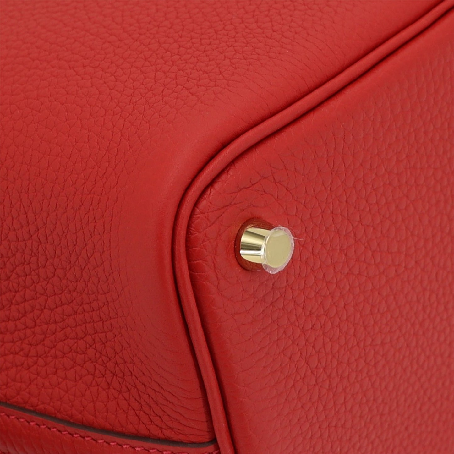 HERMÈS Picotin Lock PM Vermillon (5E) Clemence Gold hardware W (2024)