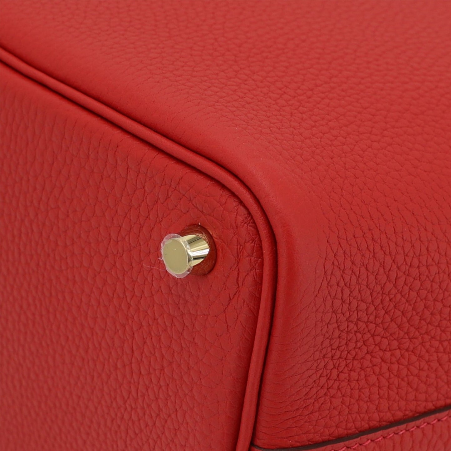 HERMÈS Picotin Lock PM Vermillon (5E) Clemence Gold hardware W (2024)