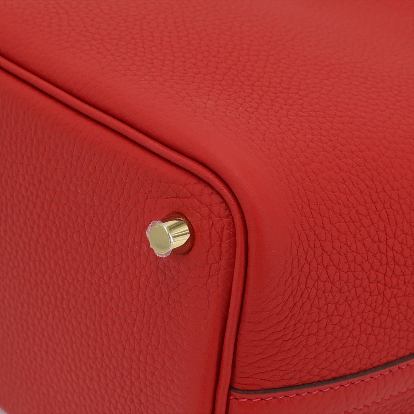 HERMÈS Picotin Lock PM Vermillon (5E) Clemence Gold hardware W (2024)