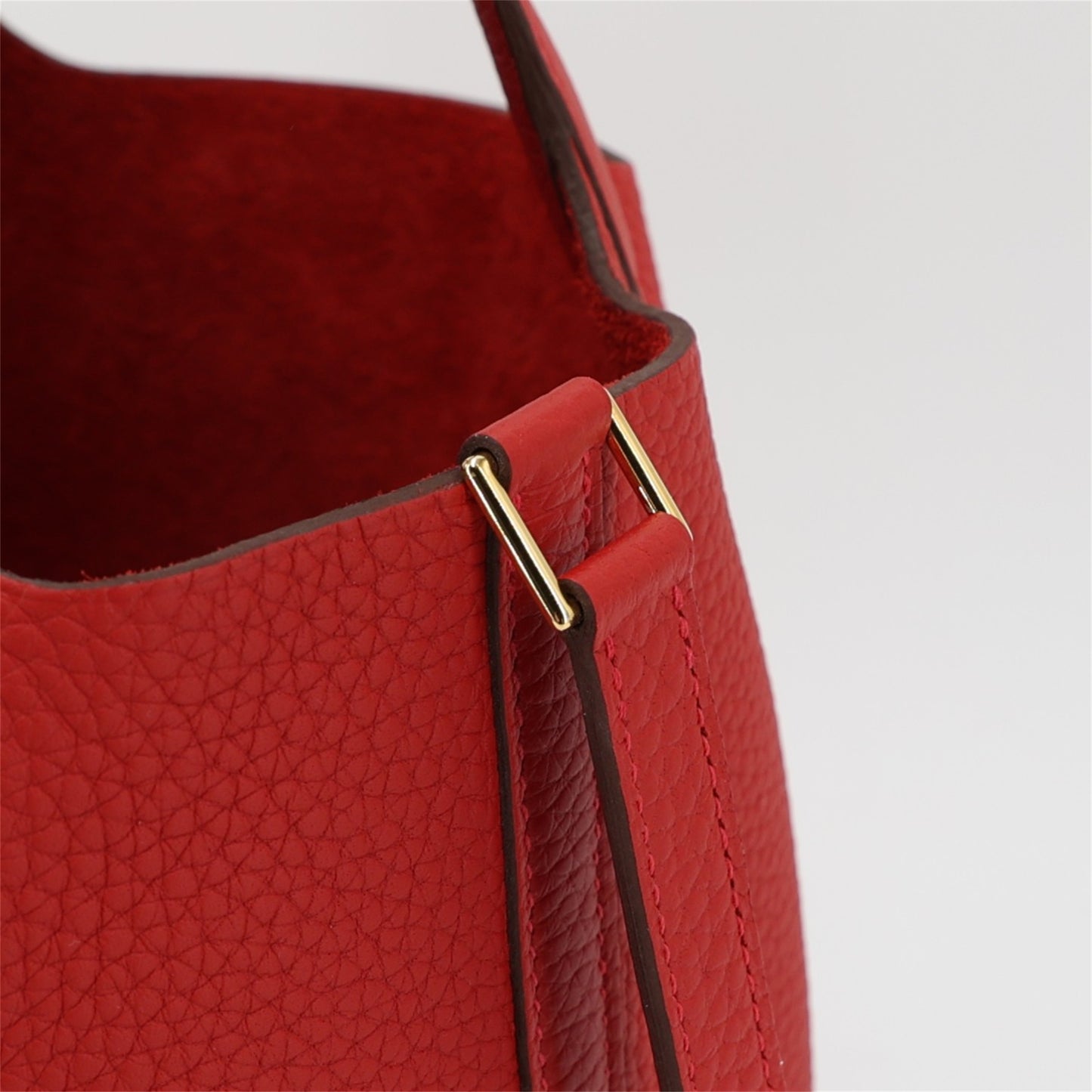 HERMÈS Picotin Lock PM Vermillon (5E) Clemence Gold hardware W (2024)