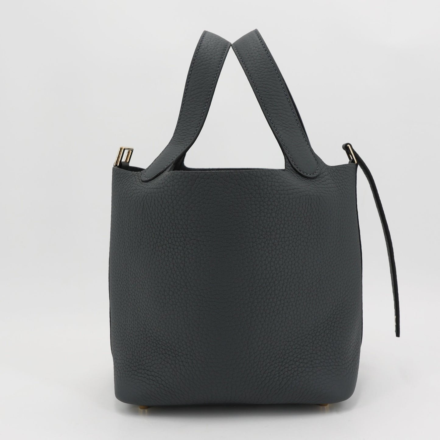 HERMÈS Picotin Lock PM Gris misty (H0) Clemence Permabrass hardware W (2024)