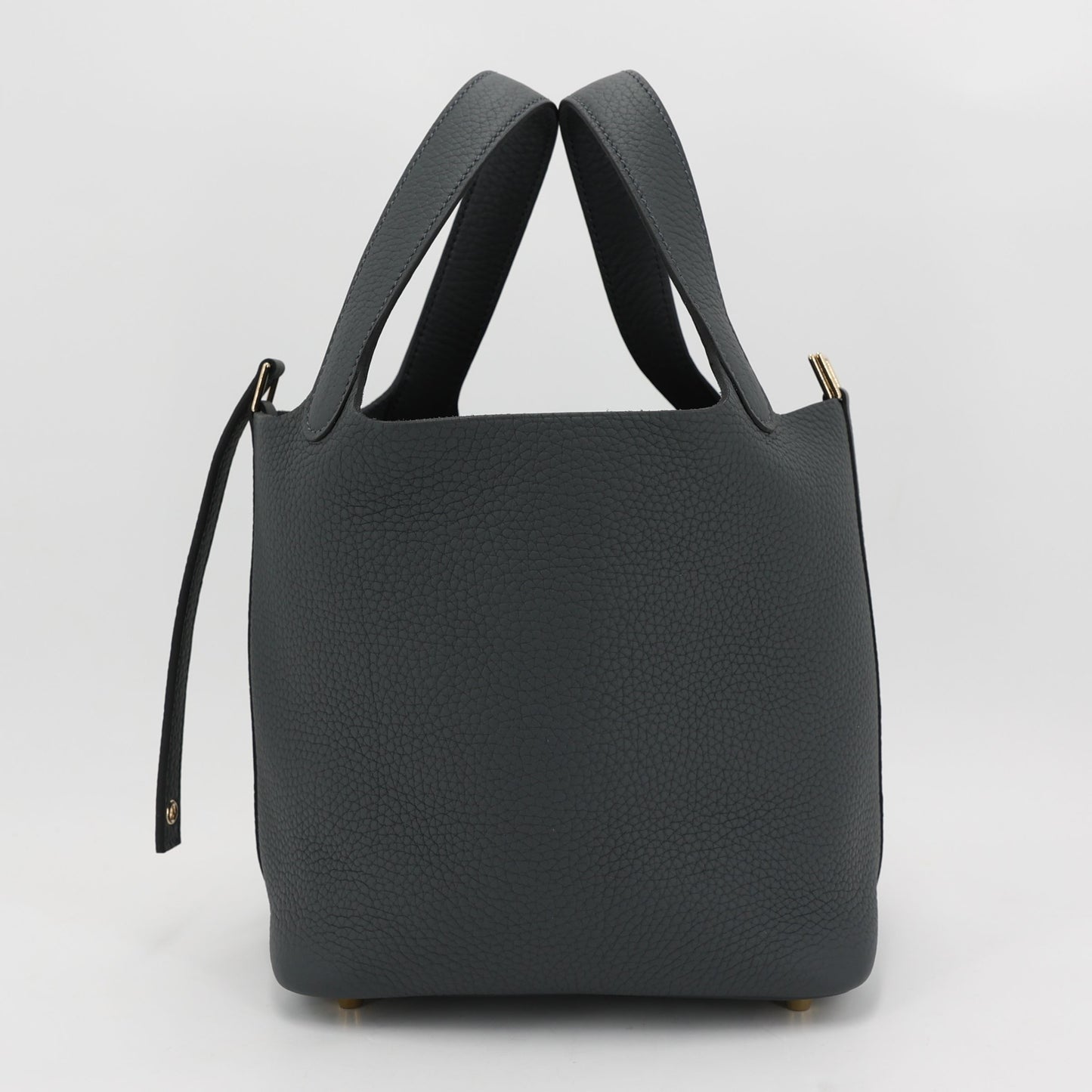 HERMÈS Picotin Lock PM Gris misty (H0) Clemence Permabrass hardware W (2024)