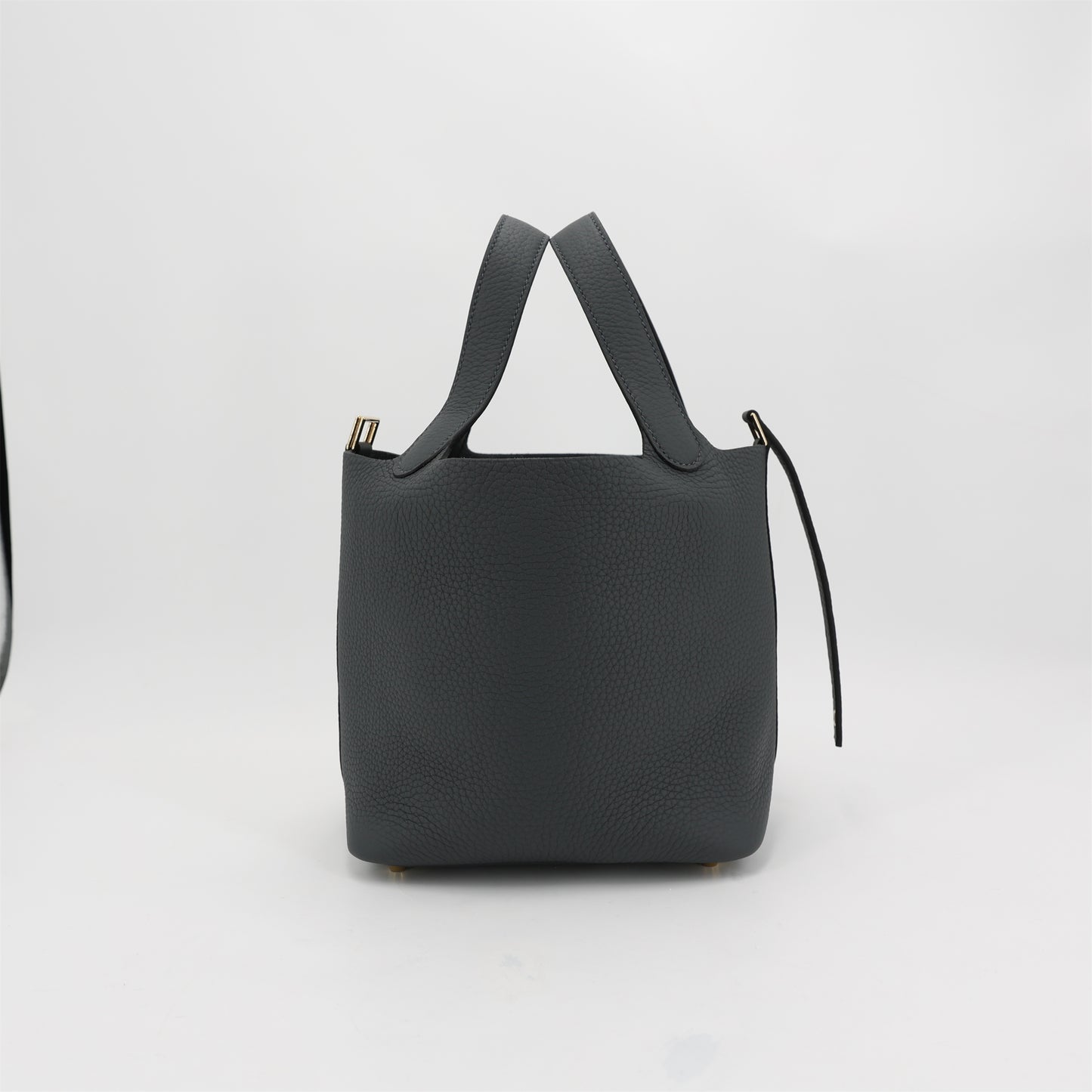 HERMÈS Picotin Lock PM Gris misty (H0) Clemence Permabrass hardware W (2024)