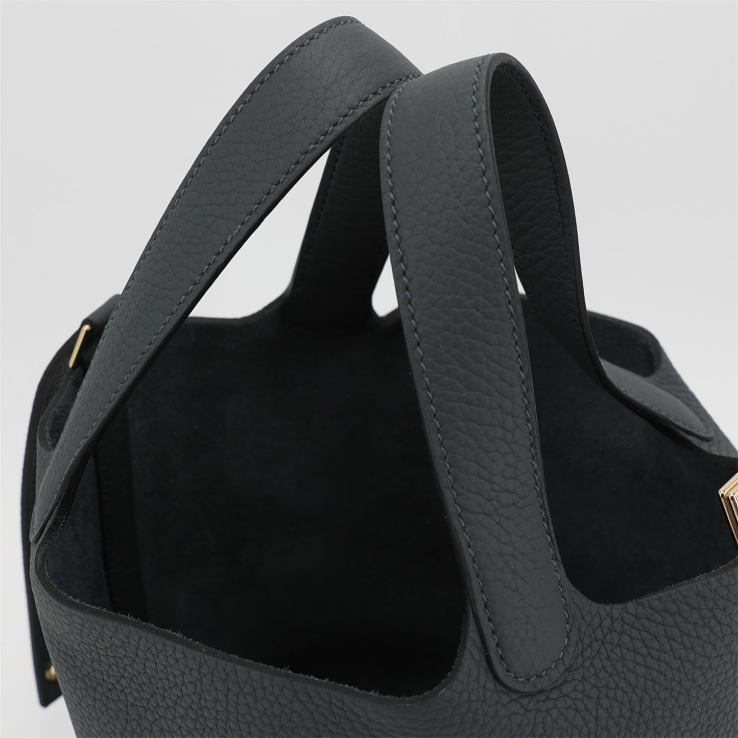 HERMÈS Picotin Lock PM Gris misty (H0) Clemence Permabrass hardware W (2024)