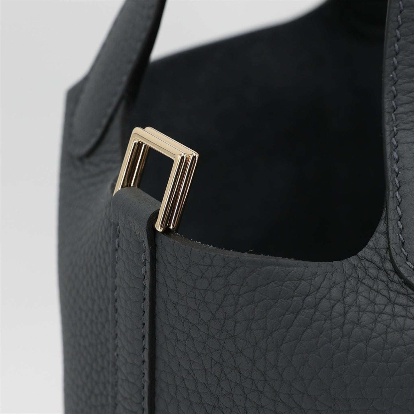 HERMÈS Picotin Lock PM Gris misty (H0) Clemence Permabrass hardware W (2024)