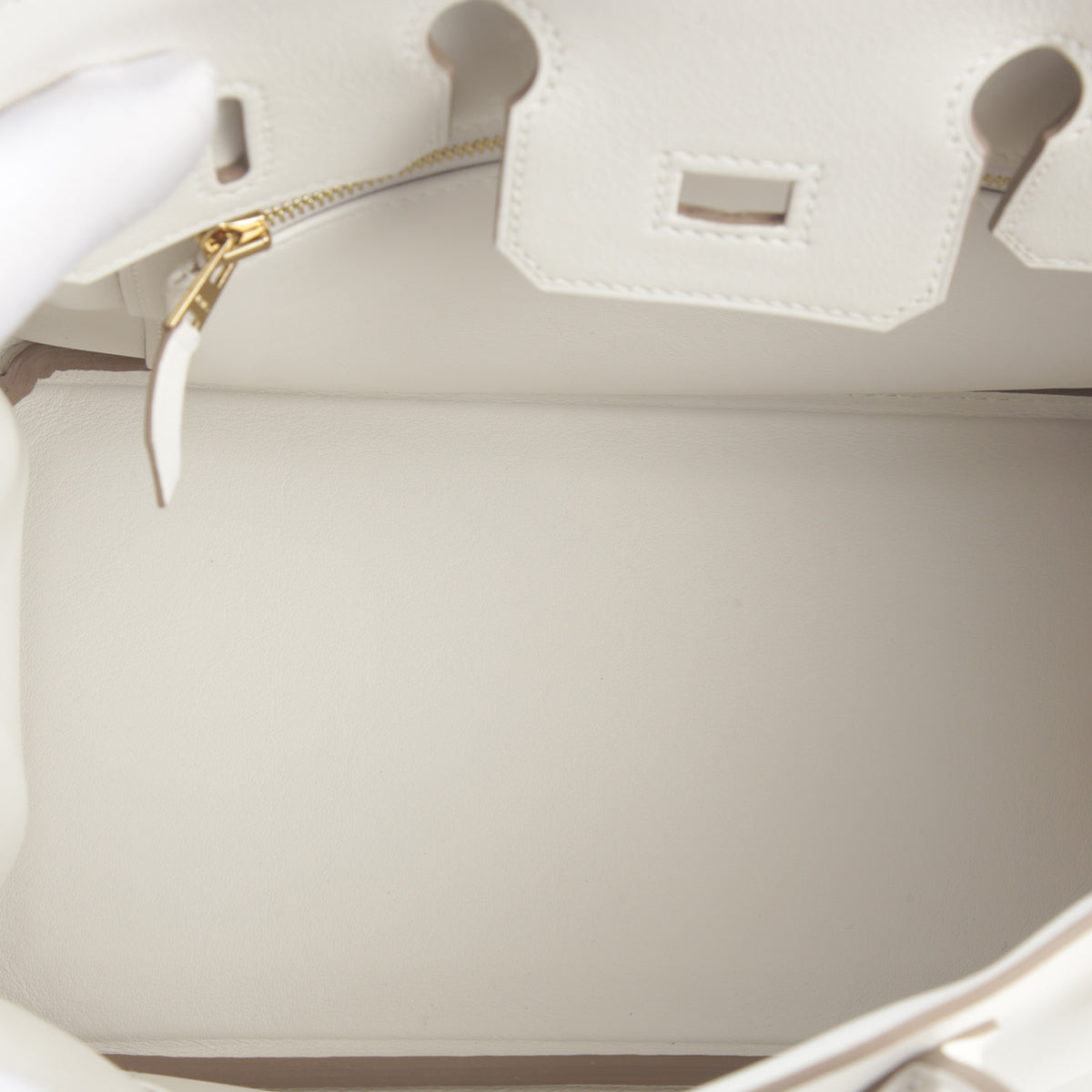 HERMÈS Birkin 25 Gris Pale (M4) Swift Gold hardware B (2023)