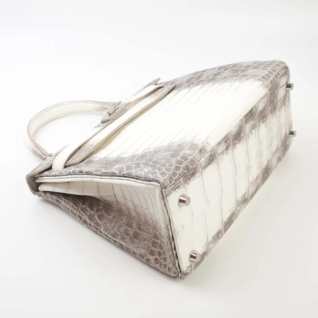 HERMÈS Kelly 28 Himalaya Matte Niloticus Crocodile Palladium hardware Z (2021)