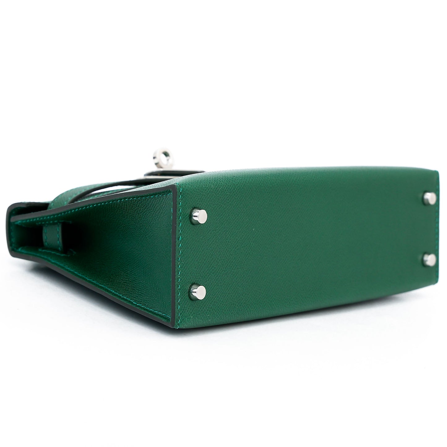 HERMÈS Mini Kelly II Vert Moyen (65) Madame Palladium hardware W (2024)