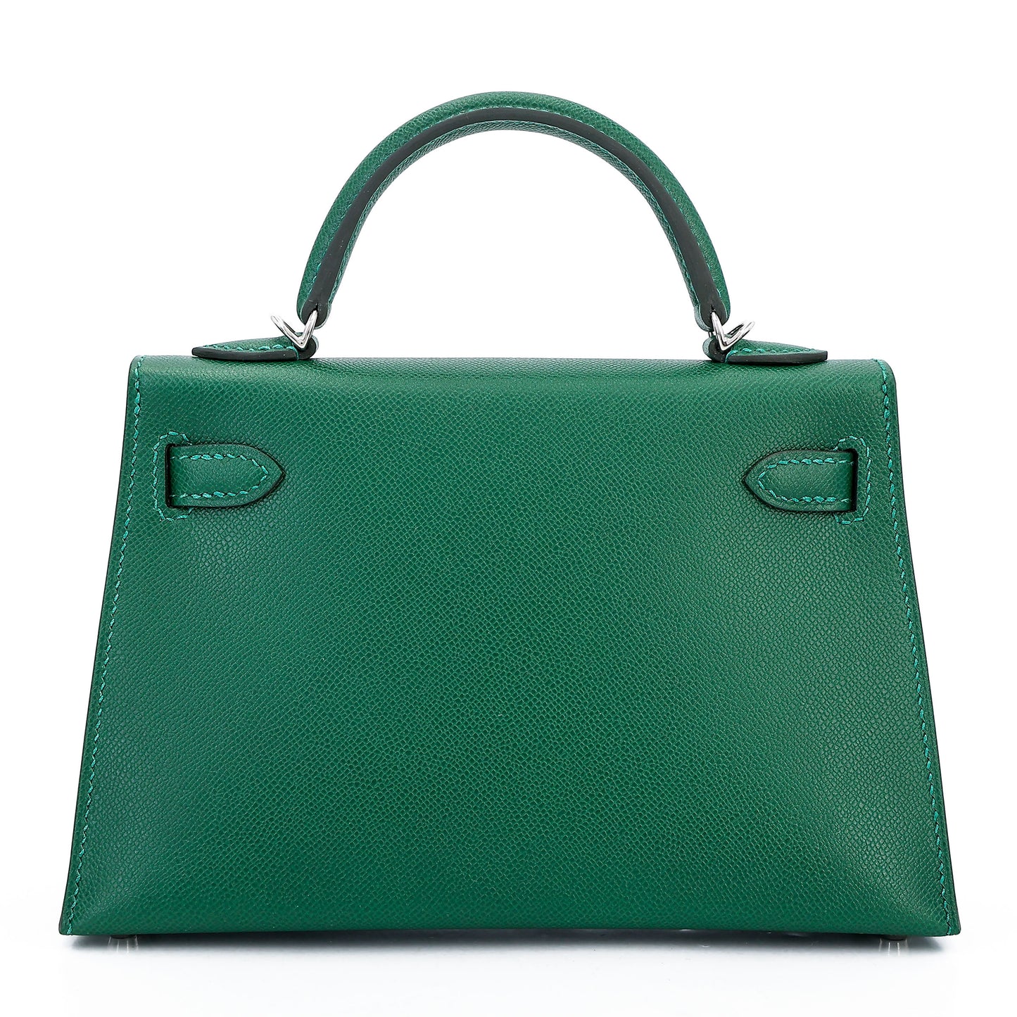 HERMÈS Mini Kelly II Vert Moyen (65) Madame Palladium hardware W (2024)