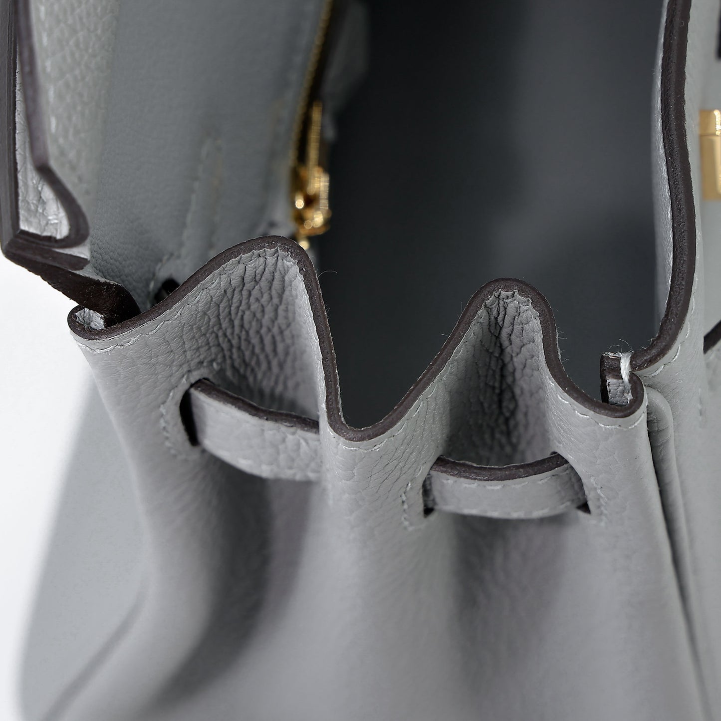 HERMÈS Birkin 25 Bleu Glacier (8U) Togo Gold hardware W (2024)